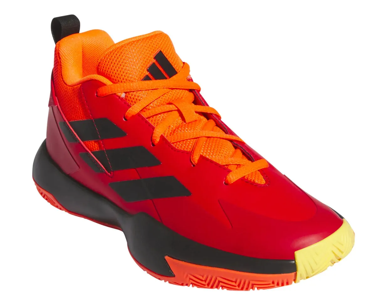 ADIDAS JUNIOR CROSS EM RED BASKETBALL SHOE