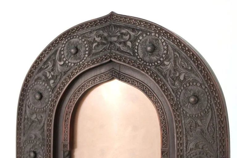 Aesthetic Movement Carved Wood Moorish Style Picture Frame