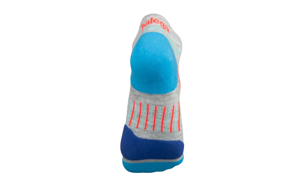 Balega Ultra Glide No Show Socks - Mid Grey/Etheral Blue