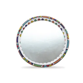 Beaded Mirror Medium | Geometric Shapes