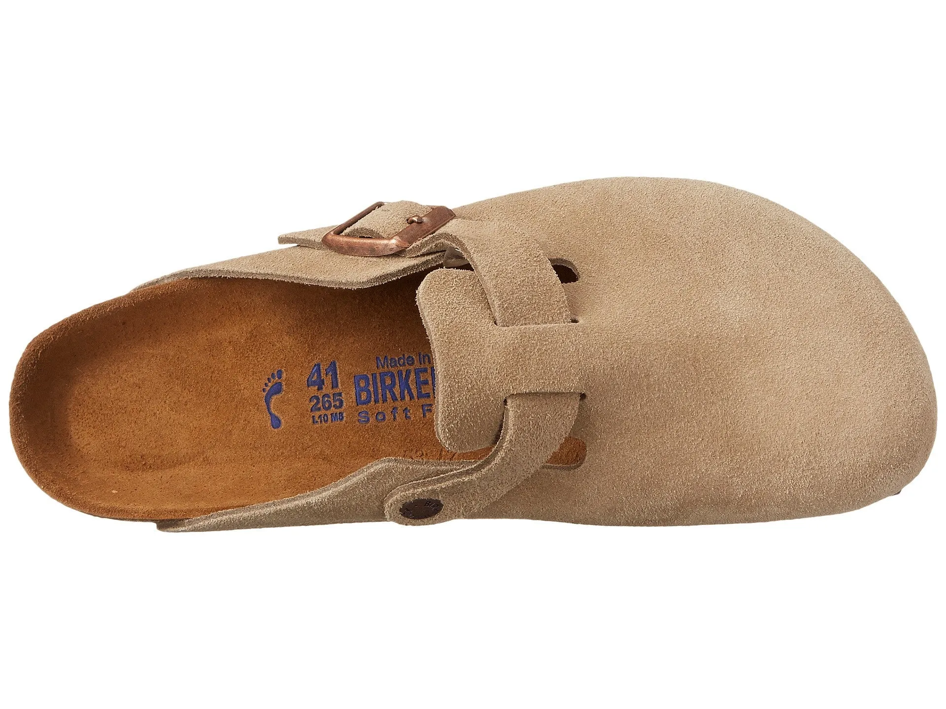 BIRKENSTOCK UNISEX Boston Soft Footbed (Taupe - Narrow Fit)