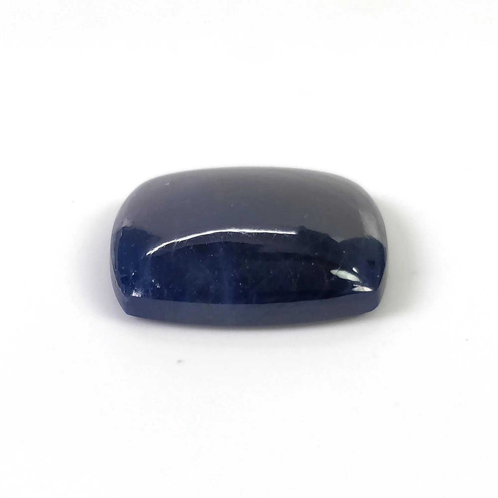 BLUE SAPPHIRE Gemstone Cabochon : 24.00cts Natural Untreated Unheated Sapphire Gemstone Cushion Shape Cabochon 20mm 1pc For Pendant