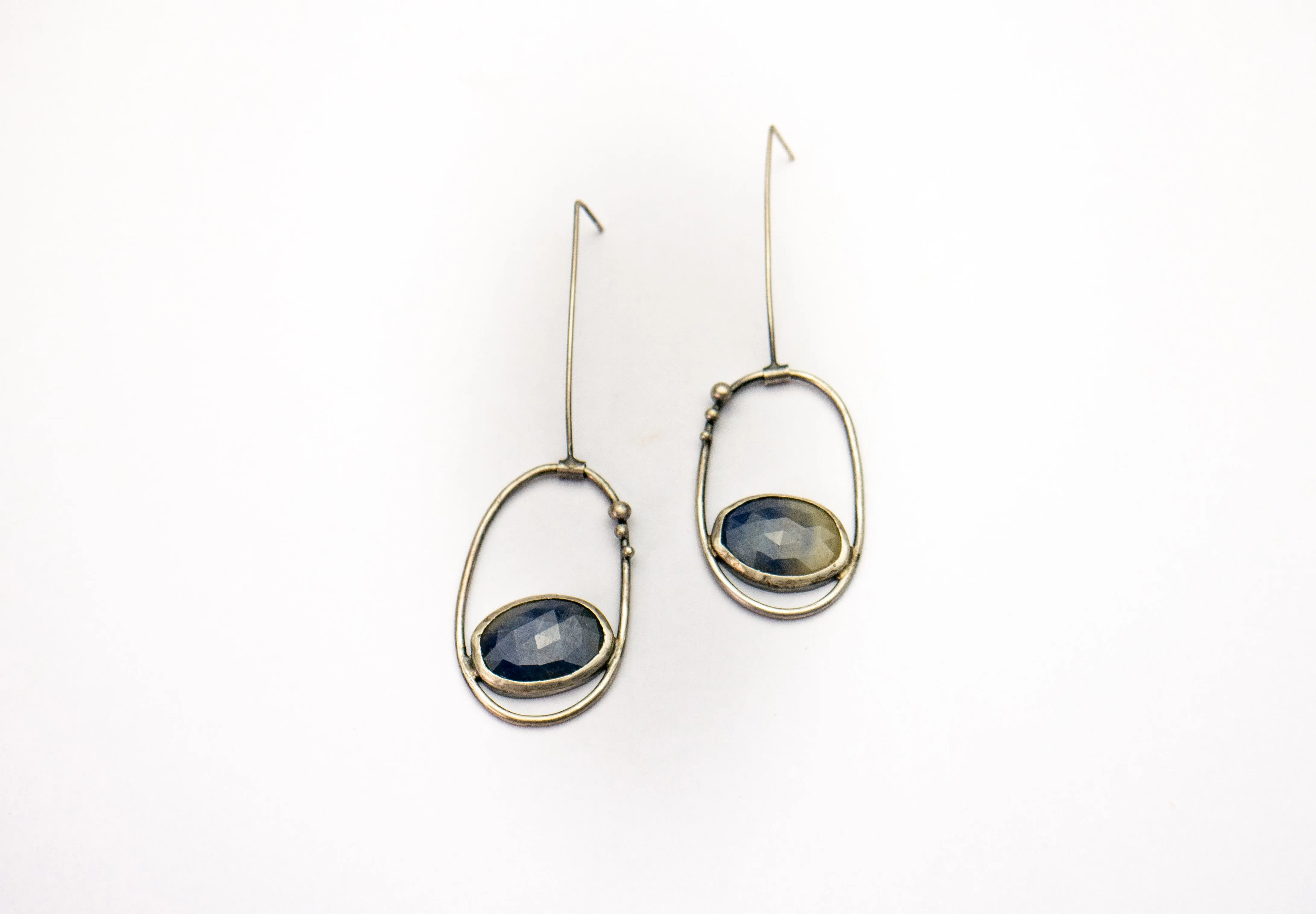 Blue Sapphires Earrings