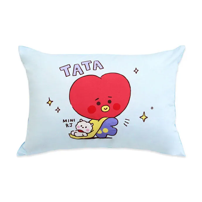 BT21 Little Buddy Pillow Covers Bangtan Boys BTS Cushion Cases 100% Cotton Kpop Home Decor Bedroom Naradeco Line Freinds