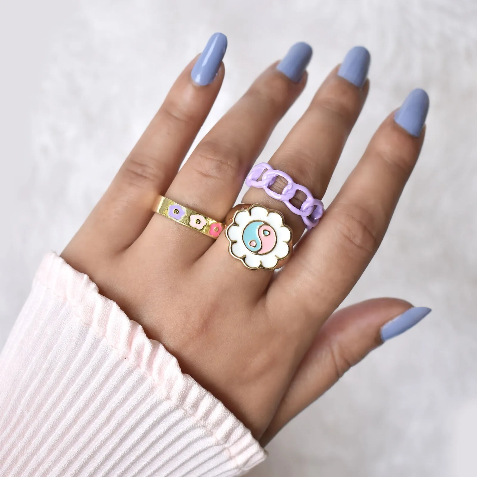 Candy Floss Ring Stack