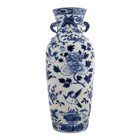 Chinese Export Blue & White Porcelain Vase