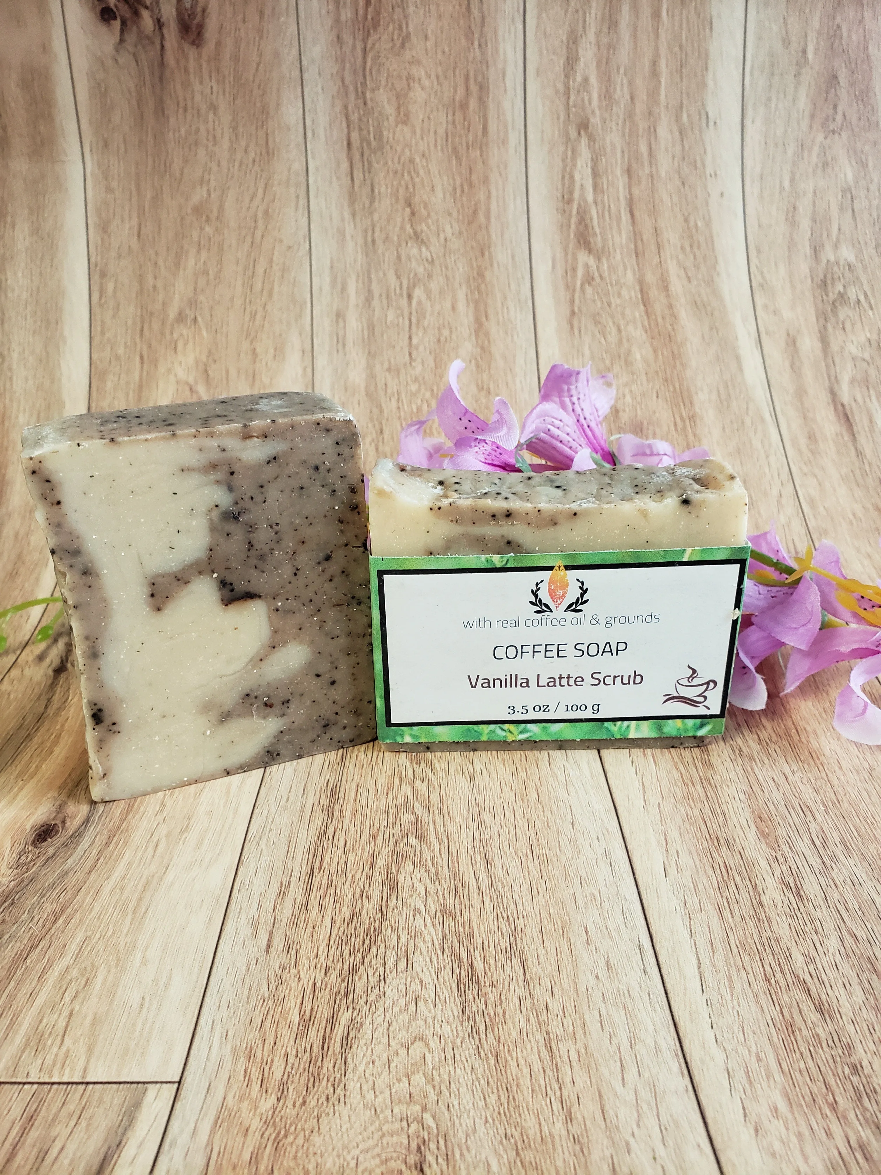 Coffee scrub natural soap