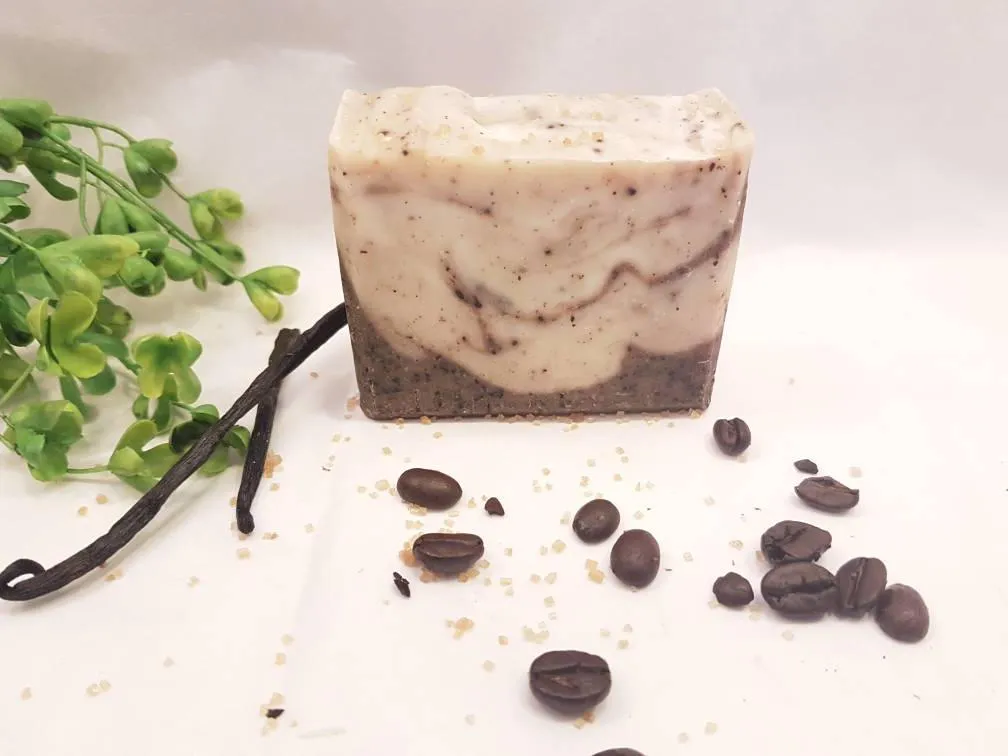 Coffee scrub natural soap