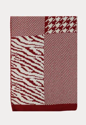 Contrast Multi Pattern Print Scarf