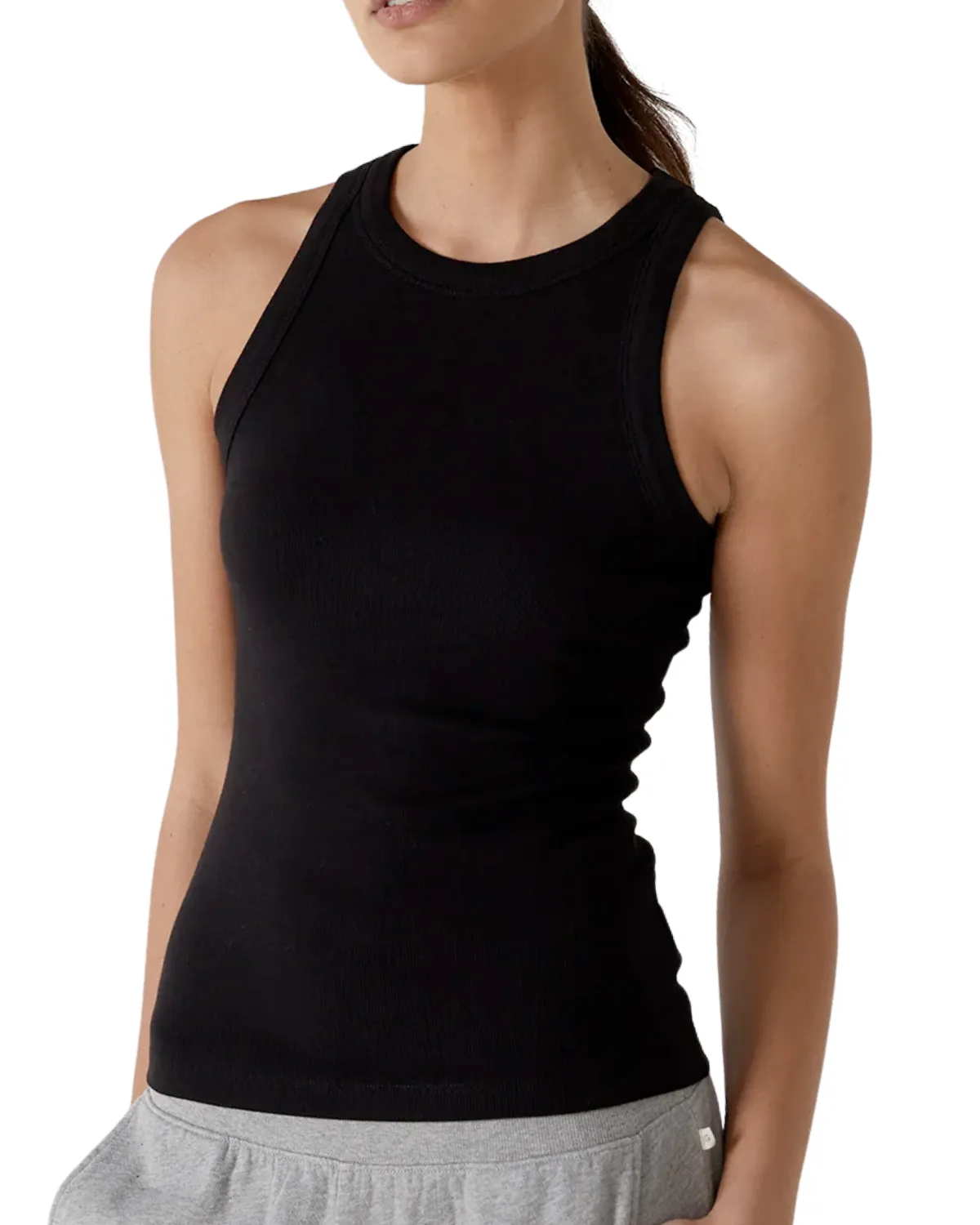 Cruz Modal Ribbed Tank (Black)