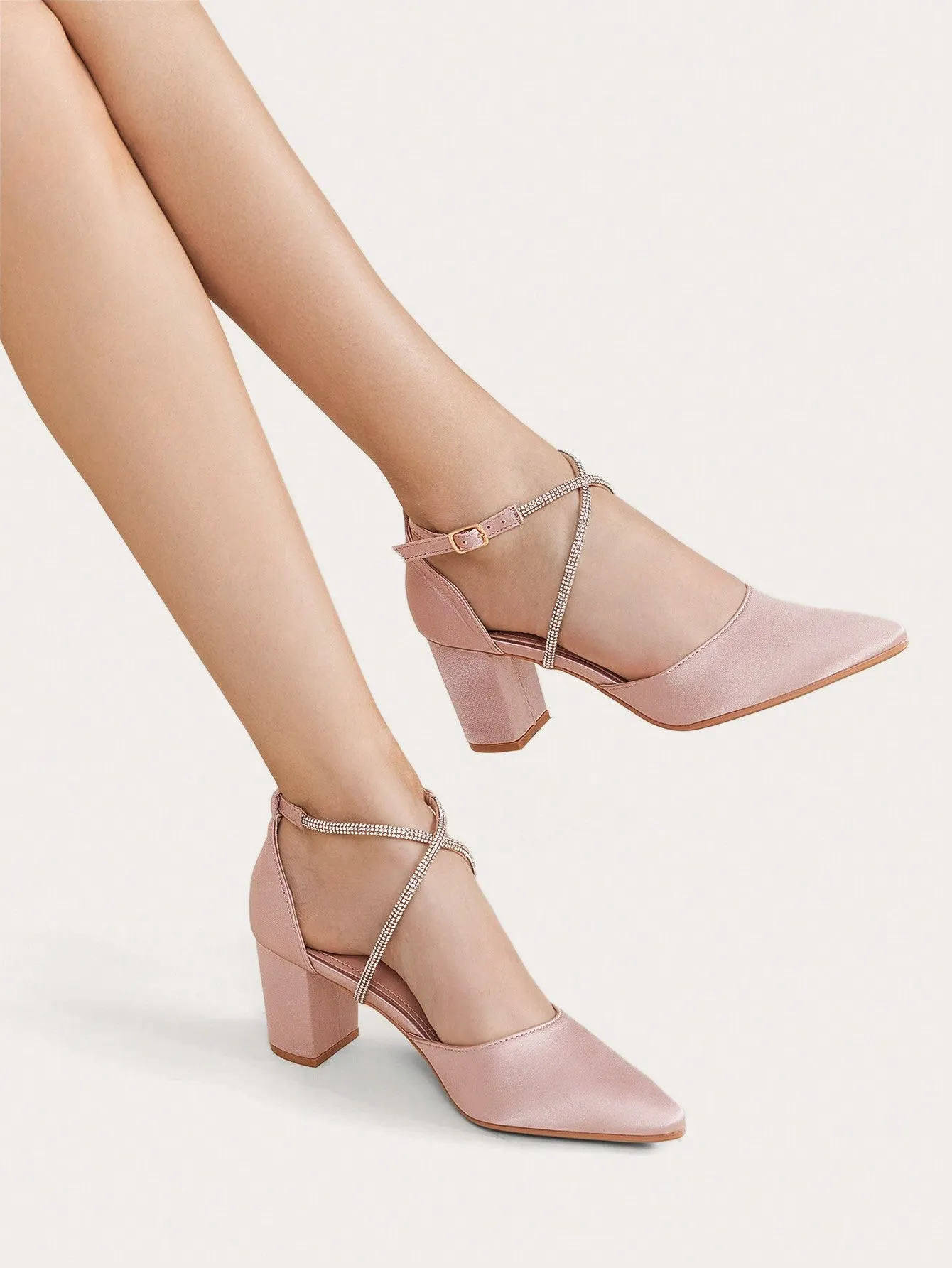 CUCCOO CHICEST Women Shoes Fashionable Light Pink High Heels, Perfect For Dates, Parties, Weddings