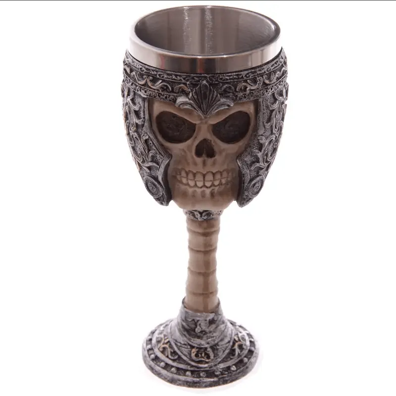 Decorative Skull Warrior Goblet