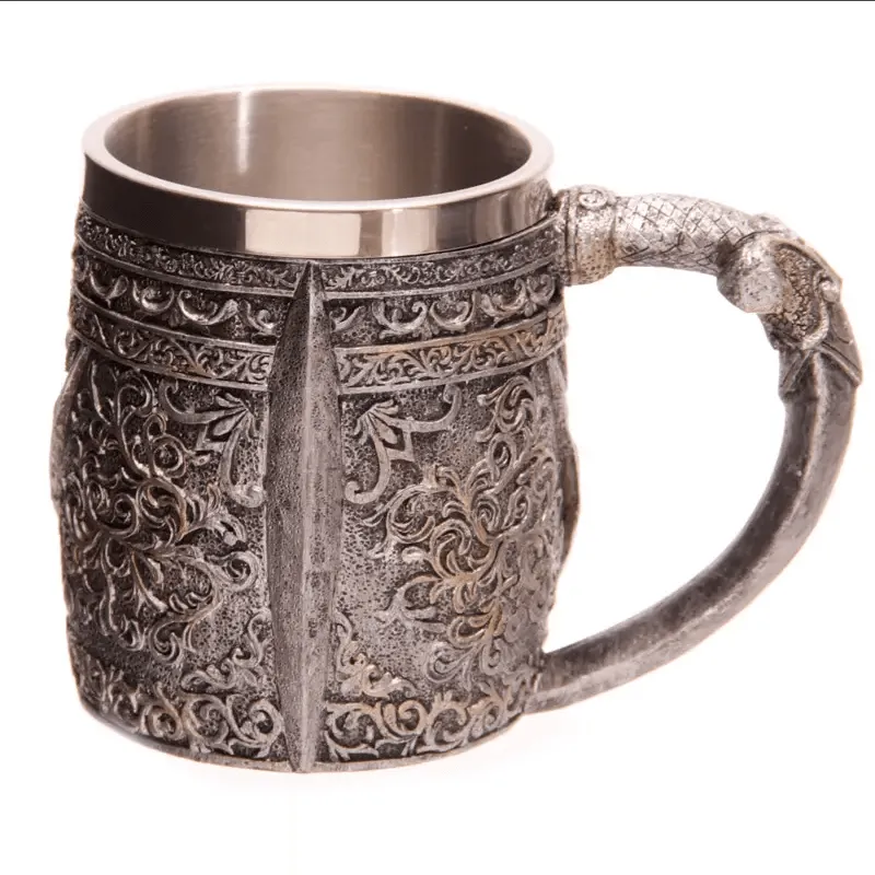 Decorative Skull Warrior Tankard