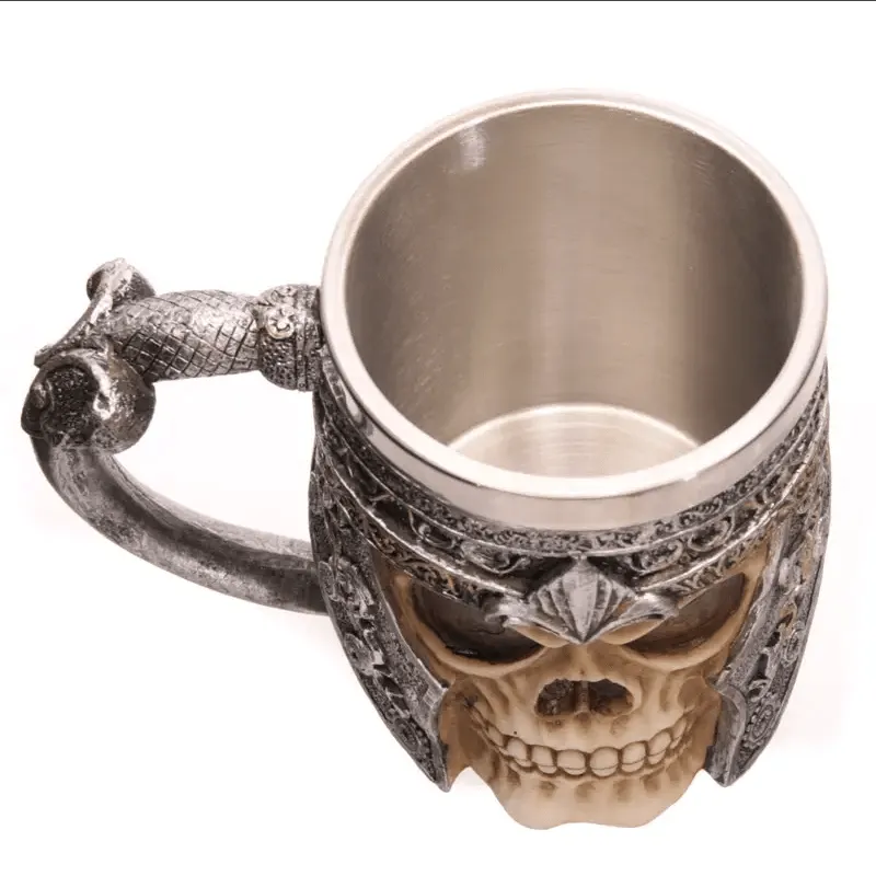 Decorative Skull Warrior Tankard