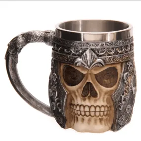 Decorative Skull Warrior Tankard