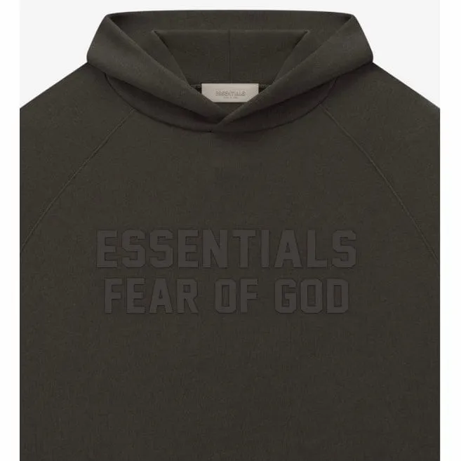 Fear Of God Essentials Hoodie (Off Black)