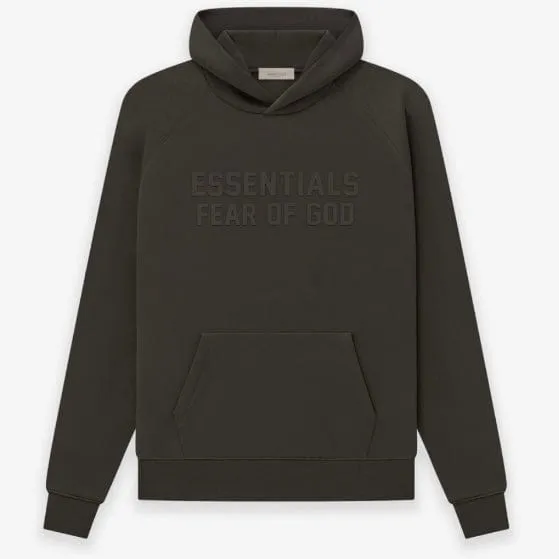 Fear Of God Essentials Hoodie (Off Black)