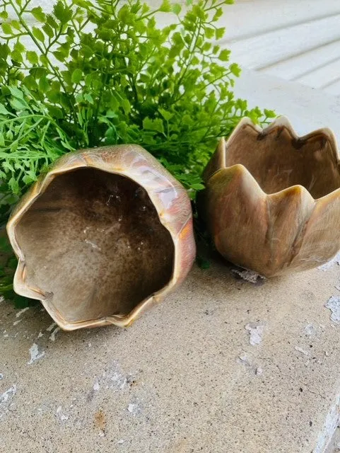 FLOWER SHAPE VOTIVE/PLANTER