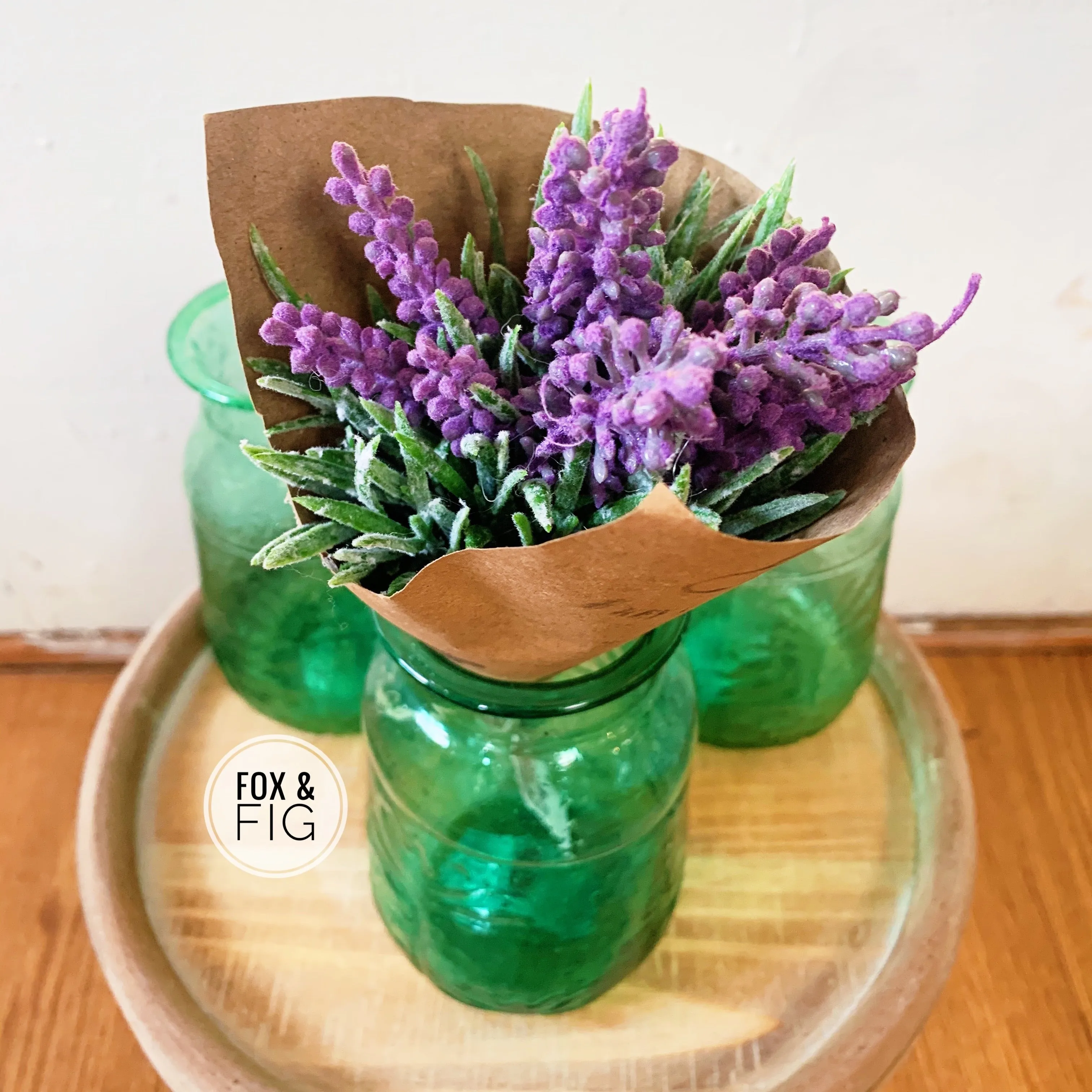 Hand Blown Recycled Green Glass Vase