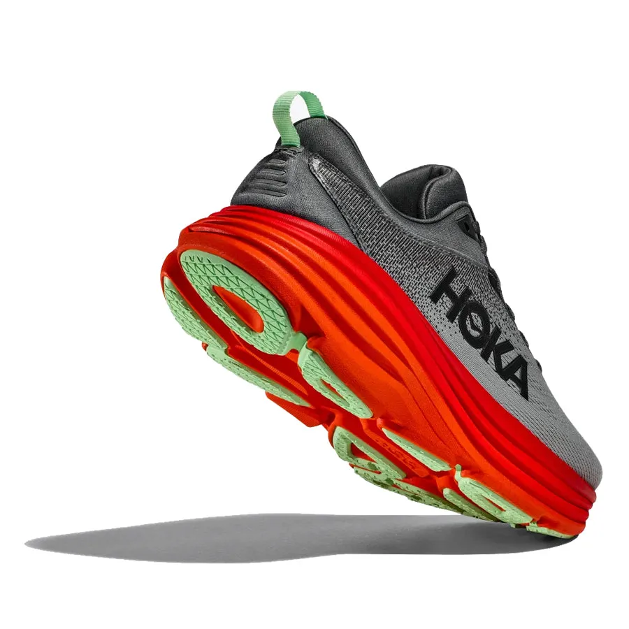 Hoka One One Bondi 8 Gris Naranja