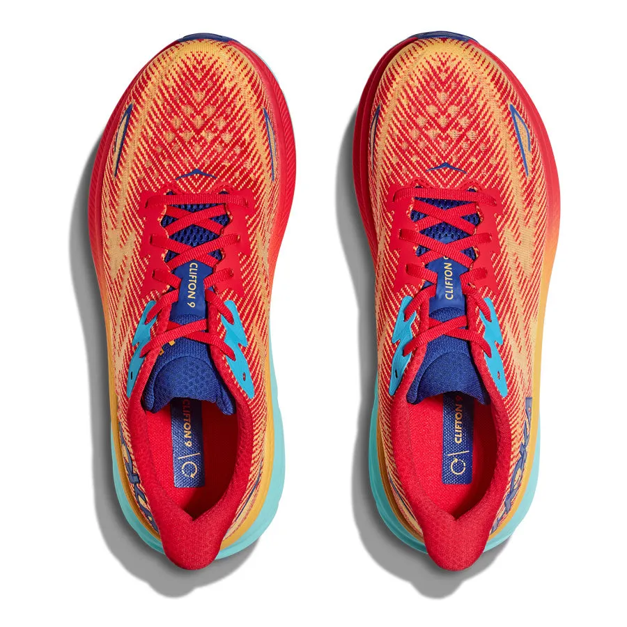 Hoka One One Clifton 9 Naranja Rojo