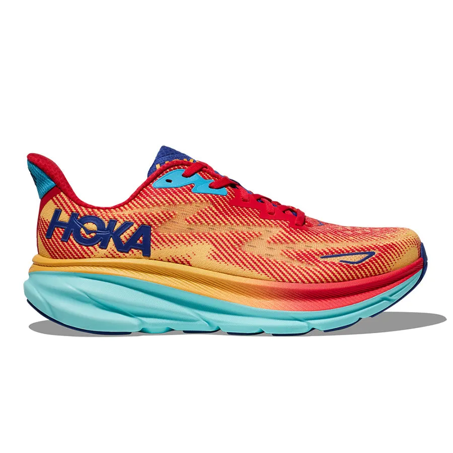 Hoka One One Clifton 9 Naranja Rojo