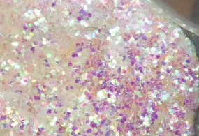 Iridescent Hexagonal Glitter Mixture used  in Decoupage Art ,Resin art , Jewellery Crafts,Candle Making and Nail Art