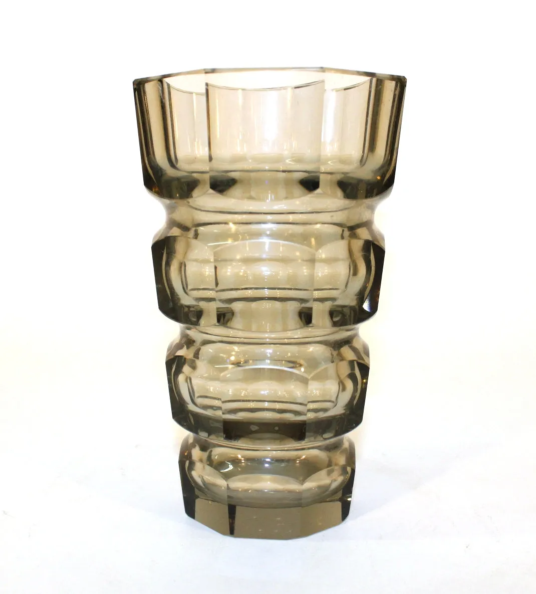 Josef Hoffman Block Glass Vase