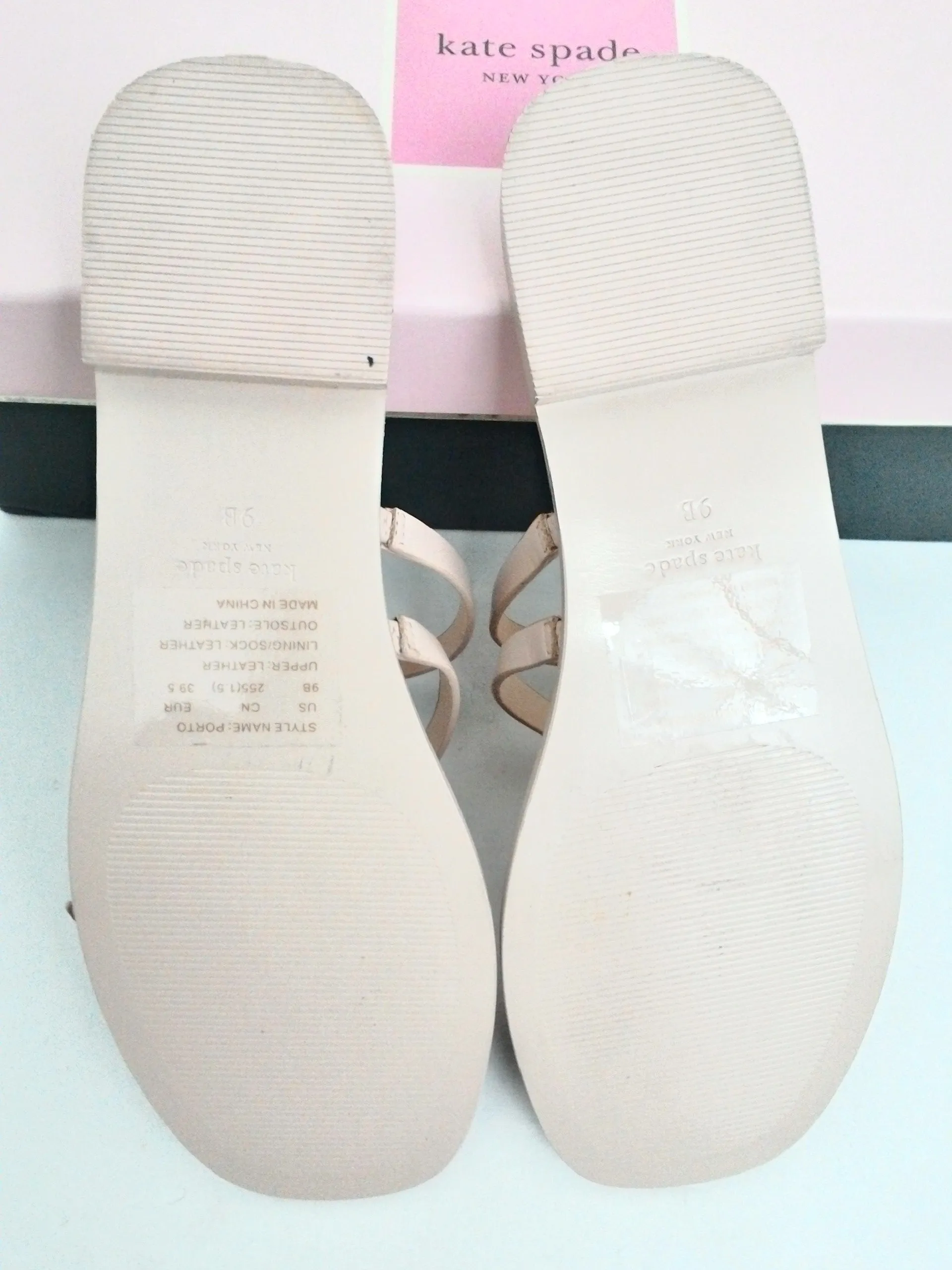 Kate Spade Women's Porto Pale Vellum Dip DYE Sandals SIze 8.5 & 9 B