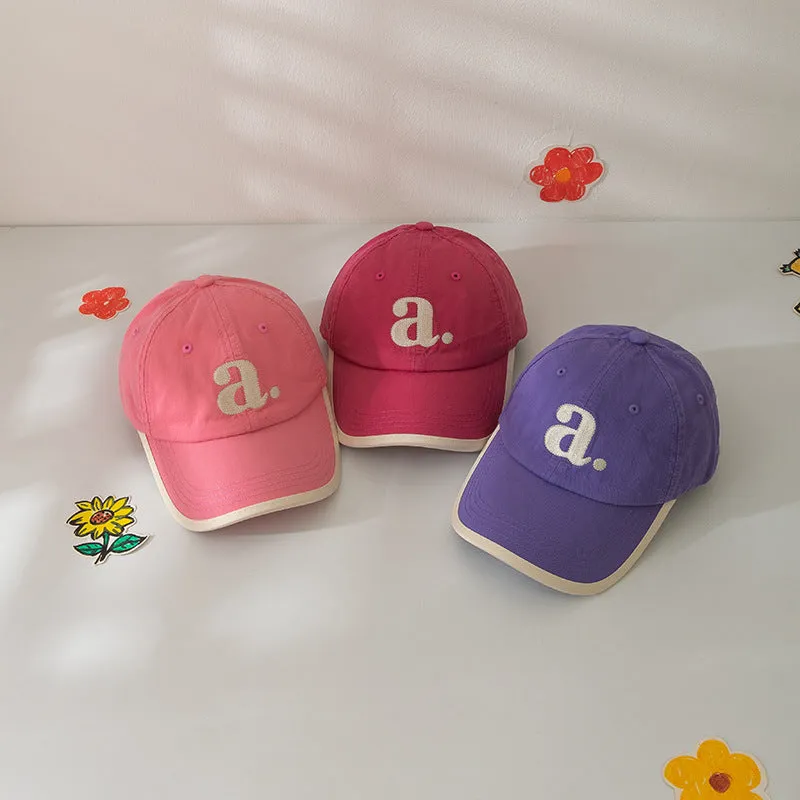 Kid Girls Boys Embroidered Alphabet Accessories Hats Wholesale 240111149