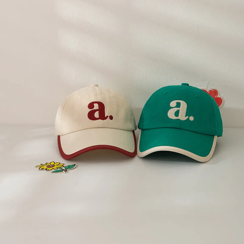 Kid Girls Boys Embroidered Alphabet Accessories Hats Wholesale 240111149