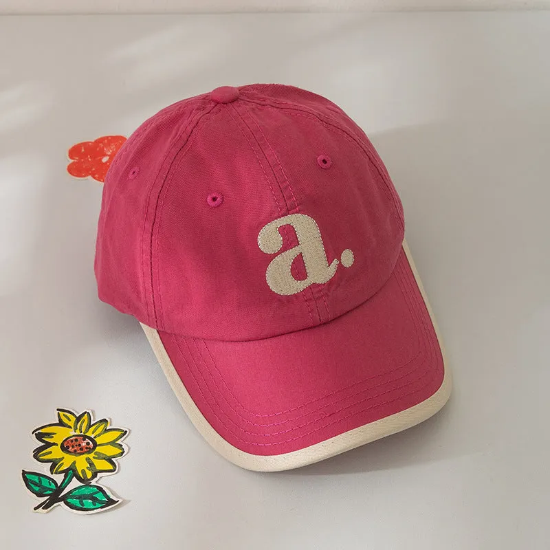 Kid Girls Boys Embroidered Alphabet Accessories Hats Wholesale 240111149