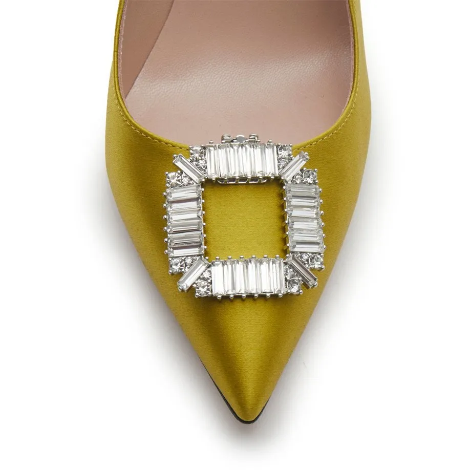 LELE X SJP CRYSTAL BAGUETTE BUCKLE SHOE CLIPS