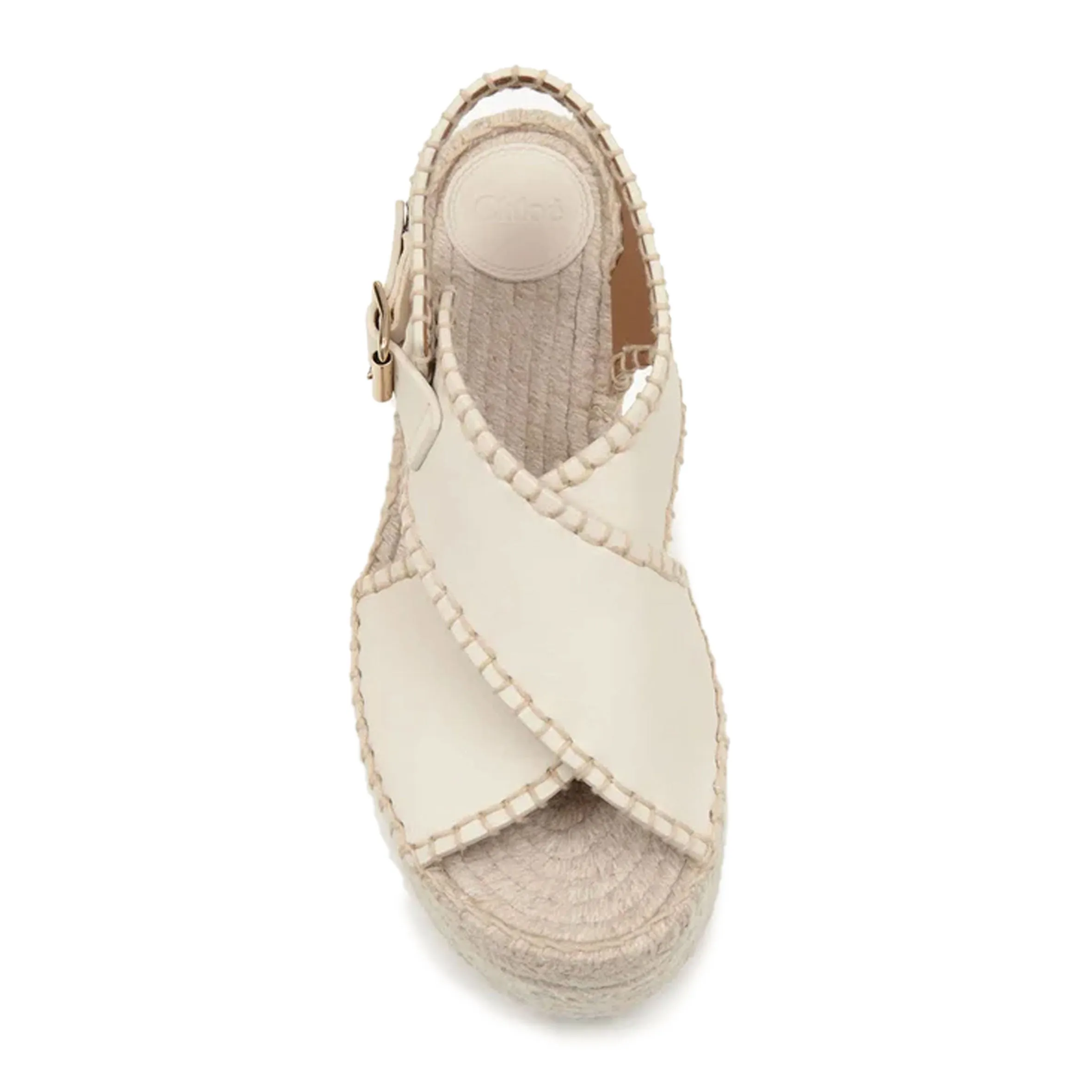 Lucinda Flatform Espadrille, Eggshell