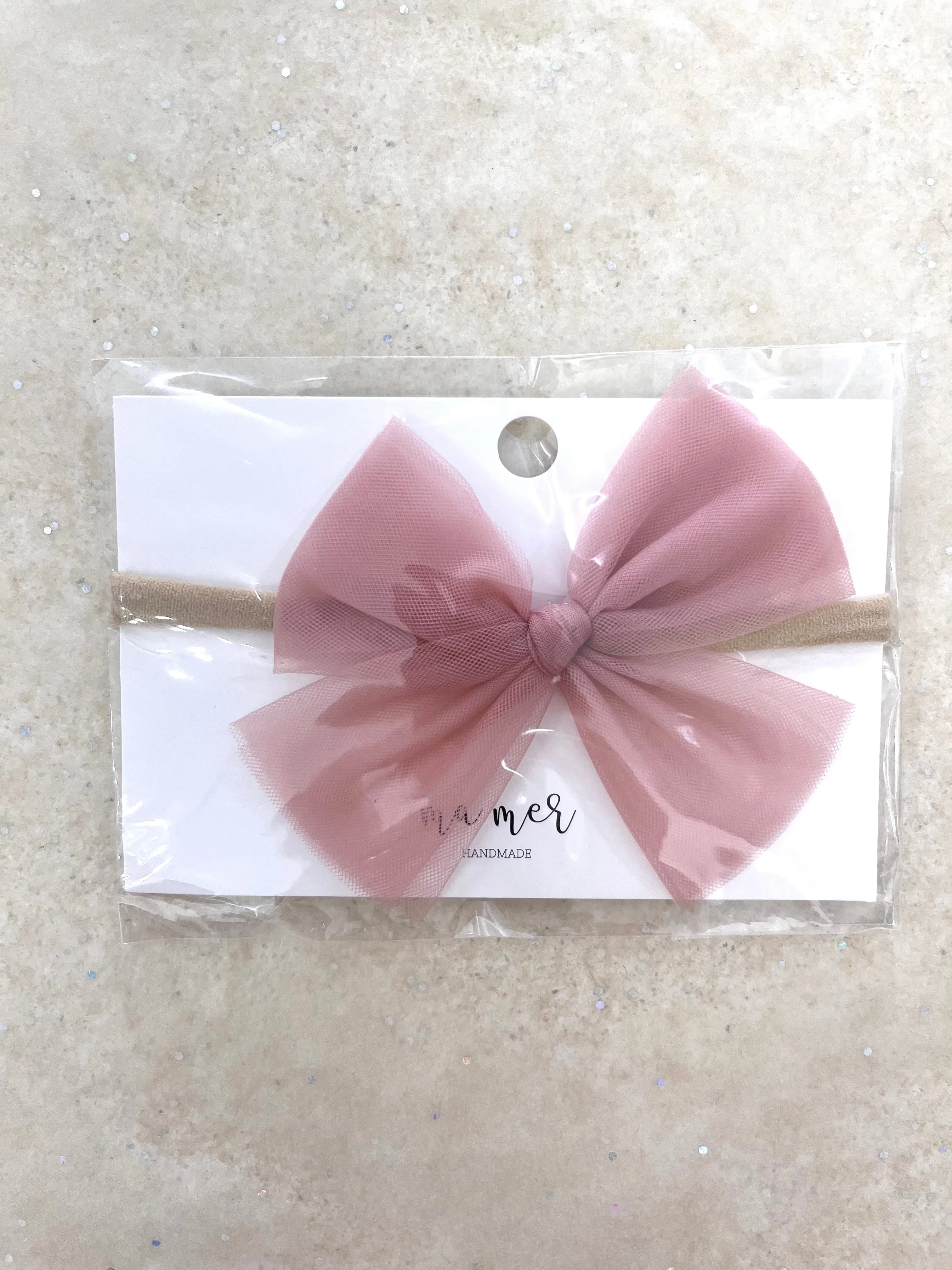 Ma Mer Valentina Bow Elastic Headband ASSTD