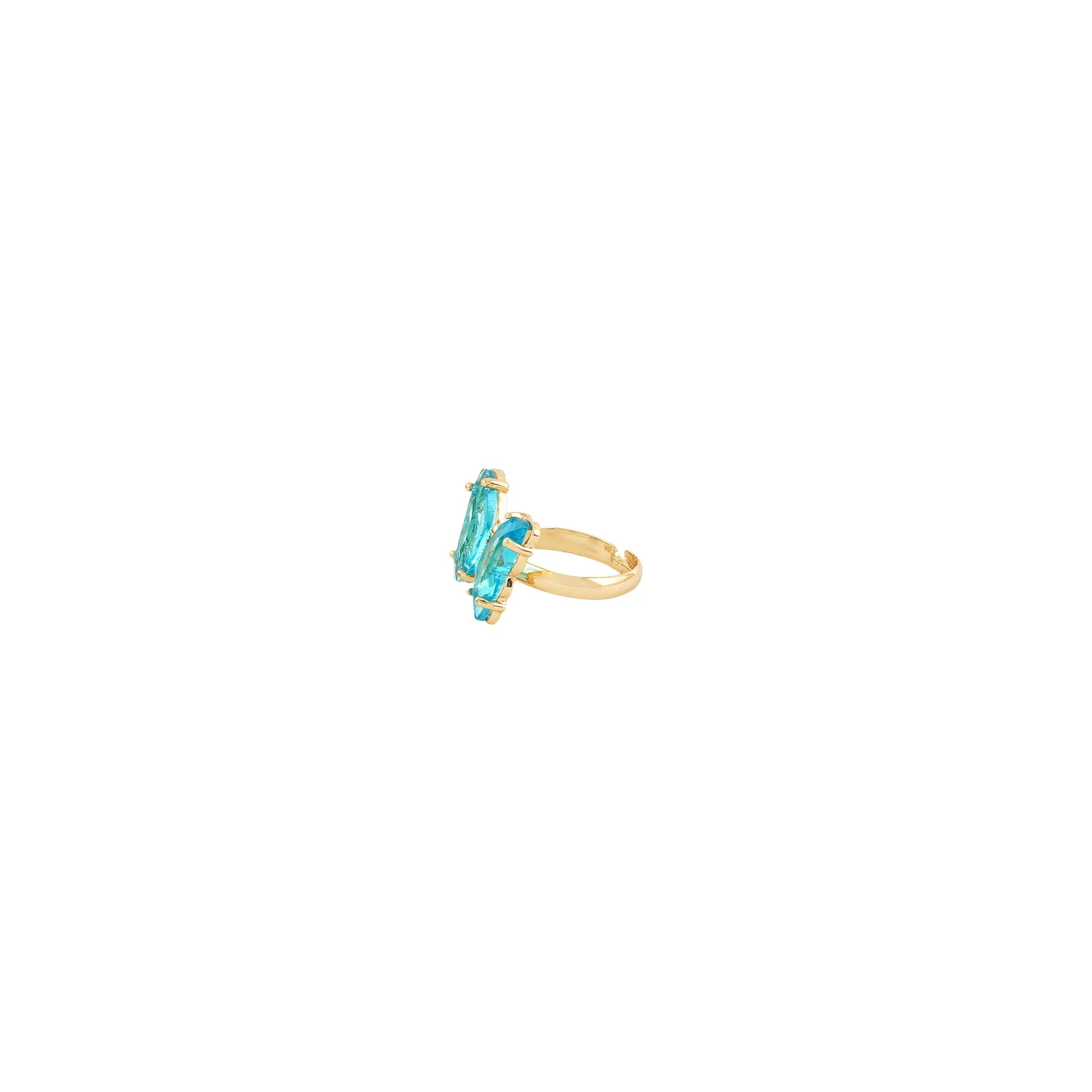 Mabel Butterfly Big Sky Blue Stone Ring