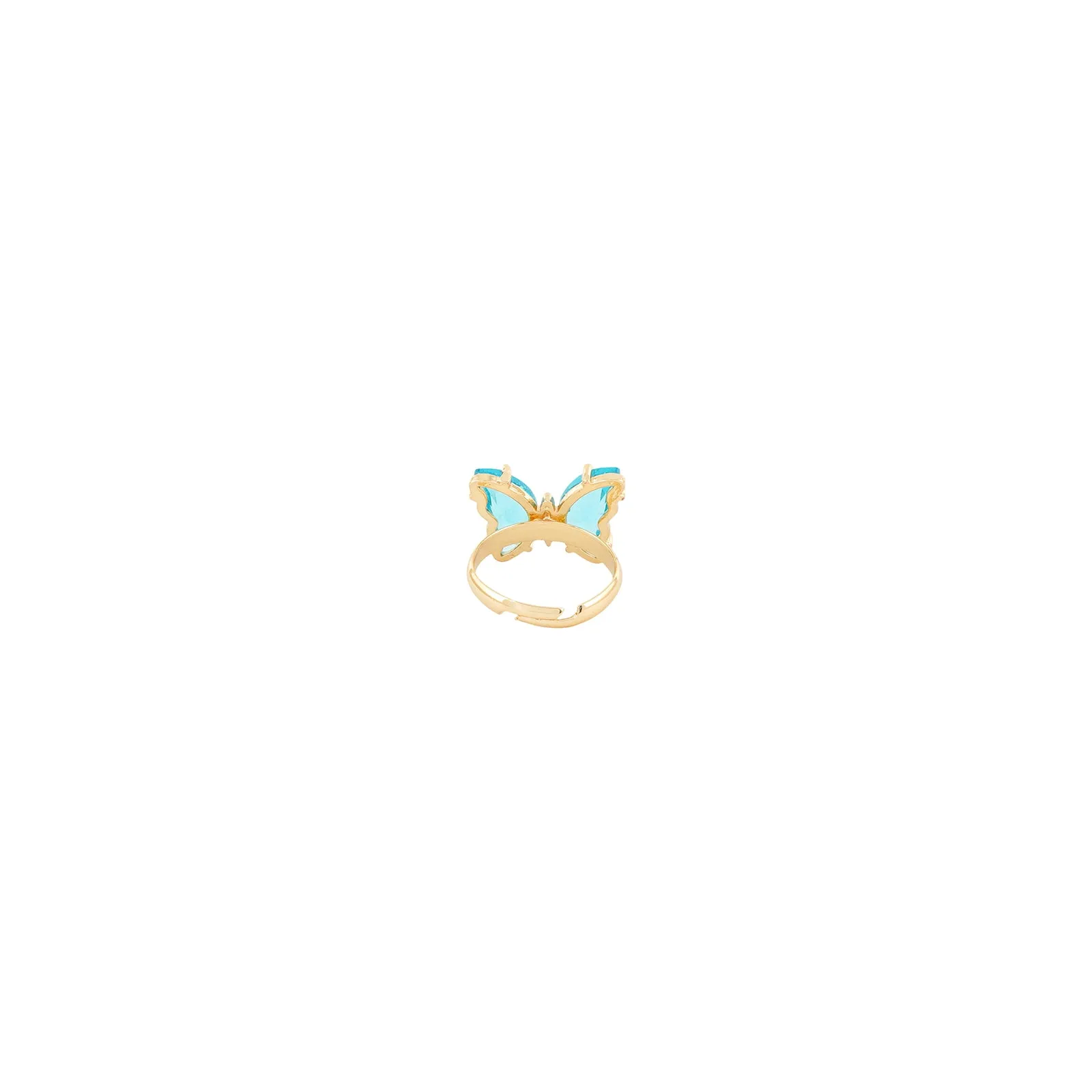 Mabel Butterfly Big Sky Blue Stone Ring