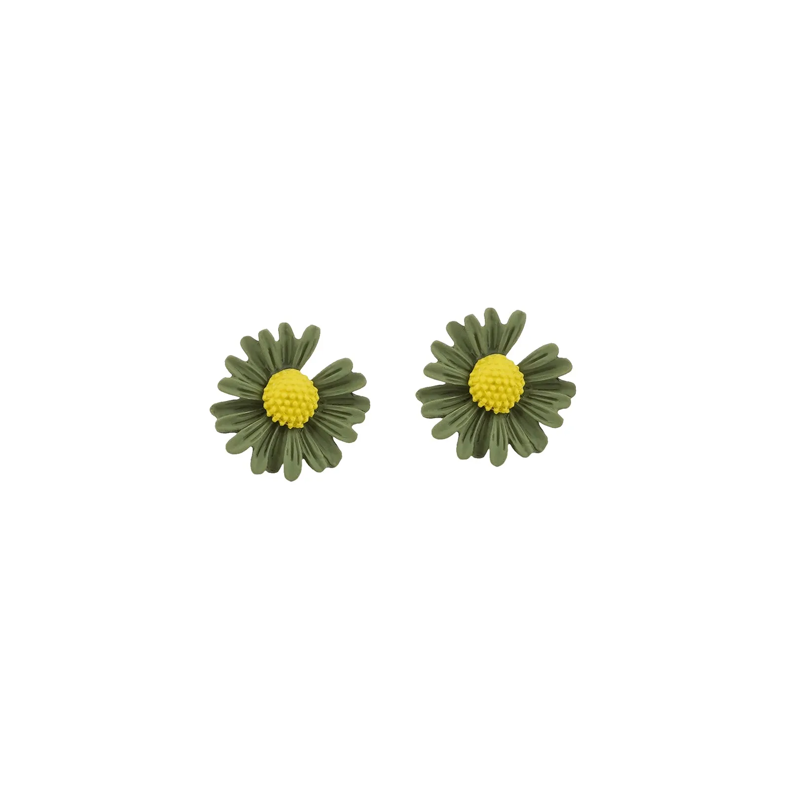 Merry Color Pop Green Floral Earring