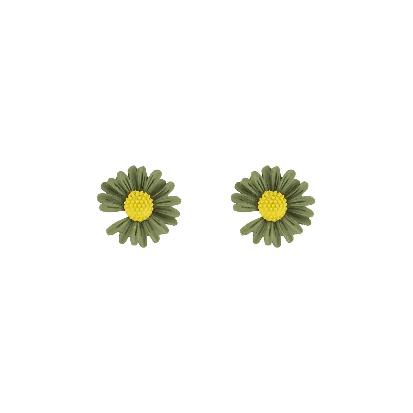 Merry Color Pop Green Floral Earring