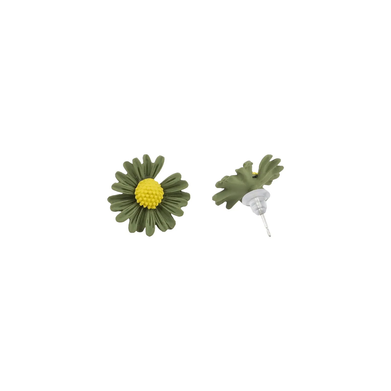 Merry Color Pop Green Floral Earring