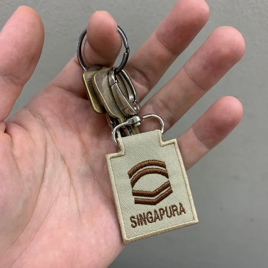 MINI SAF RANK KEYCHAIN - SLTC (KHAKI)