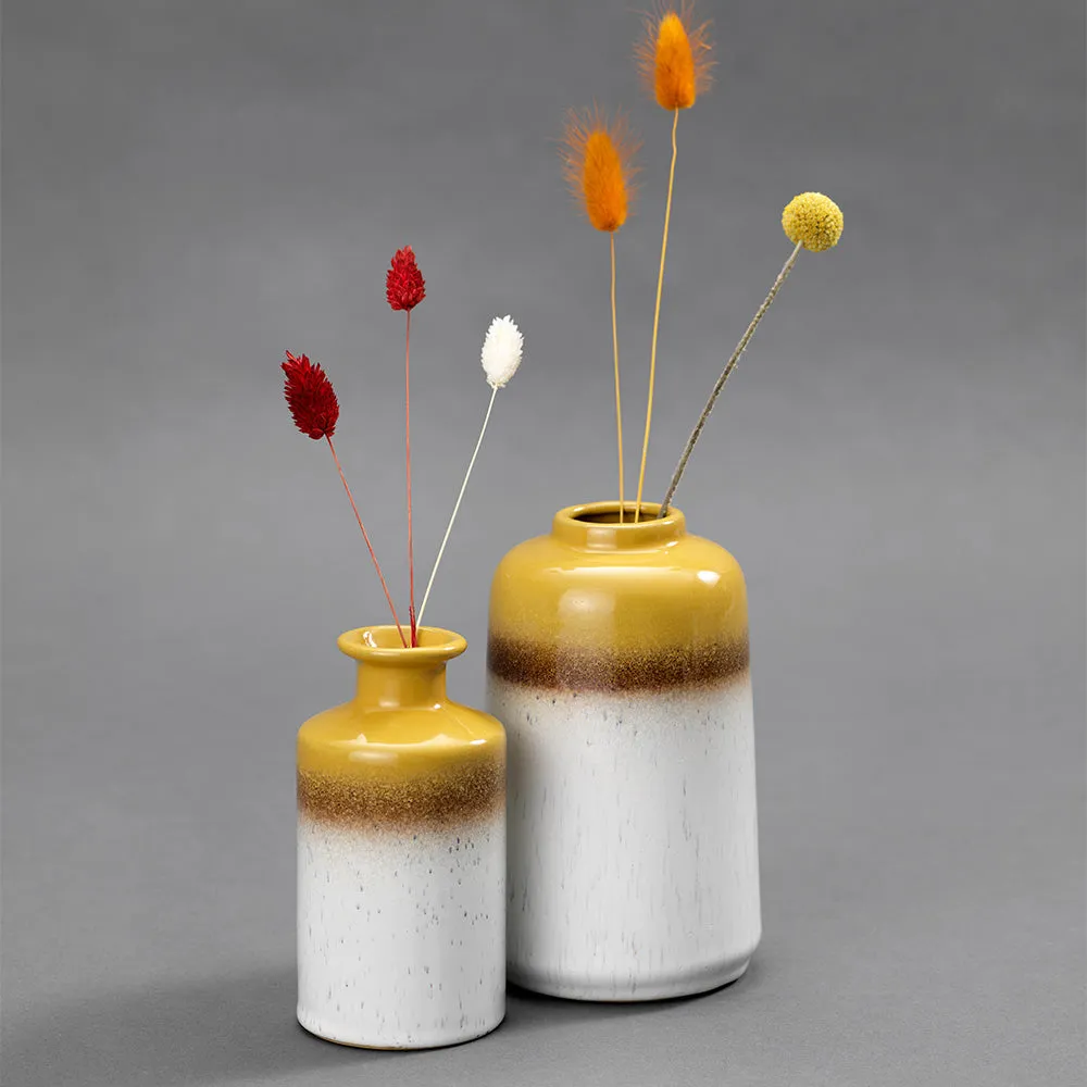 Mustard Ombre Vases