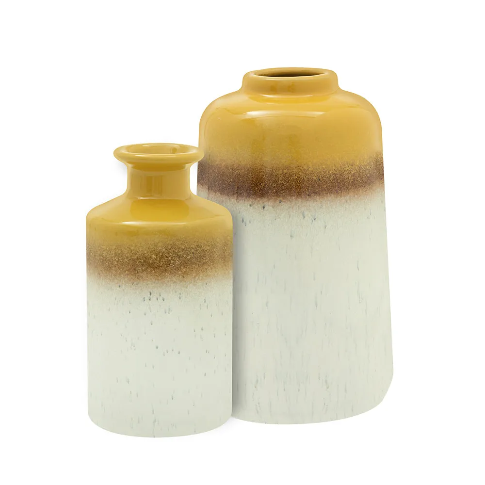 Mustard Ombre Vases