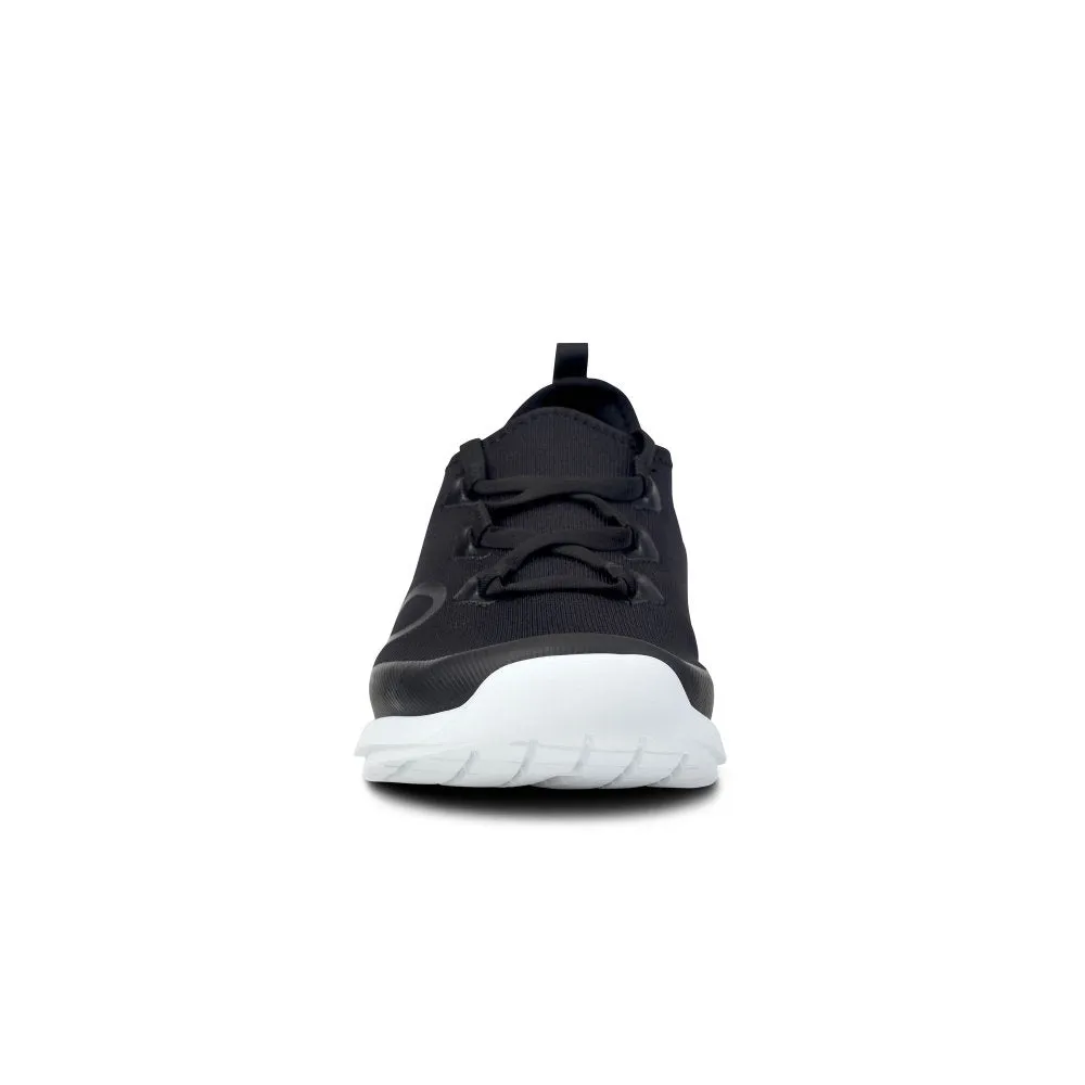 Oofos Women's OOmg Sport LS Low Shoe - White & Black