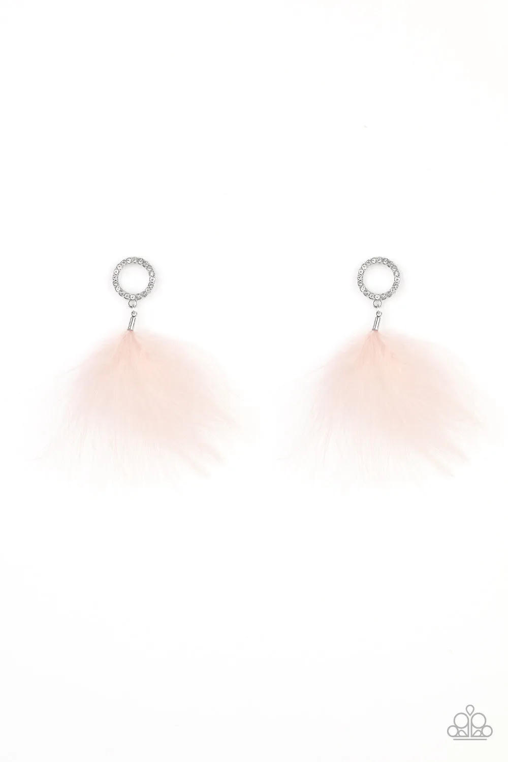 Paparazzi Accessories - BOA Down - Pink Earrings