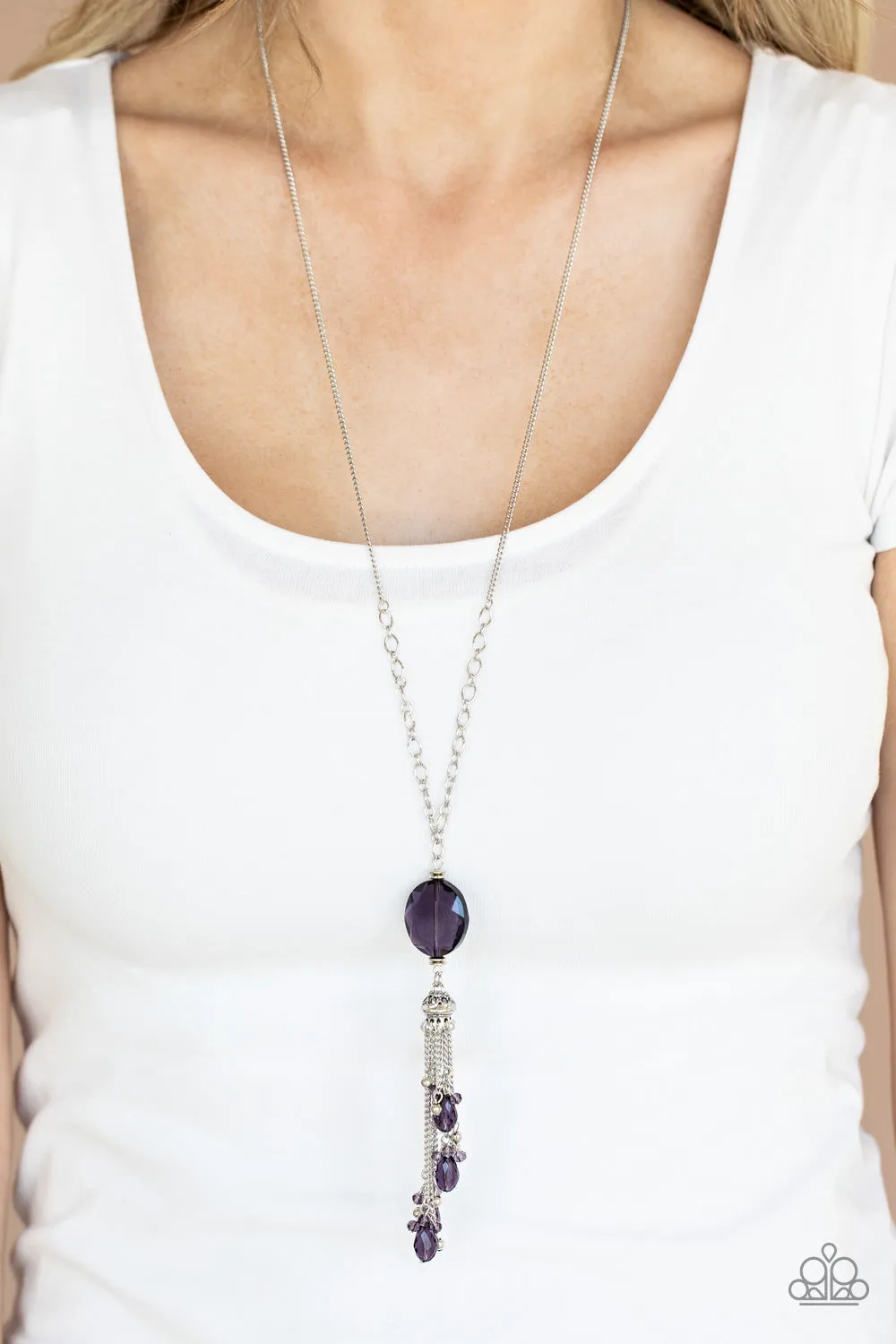 Paparazzi Accessories - Fringe Flavor - Purple Necklace