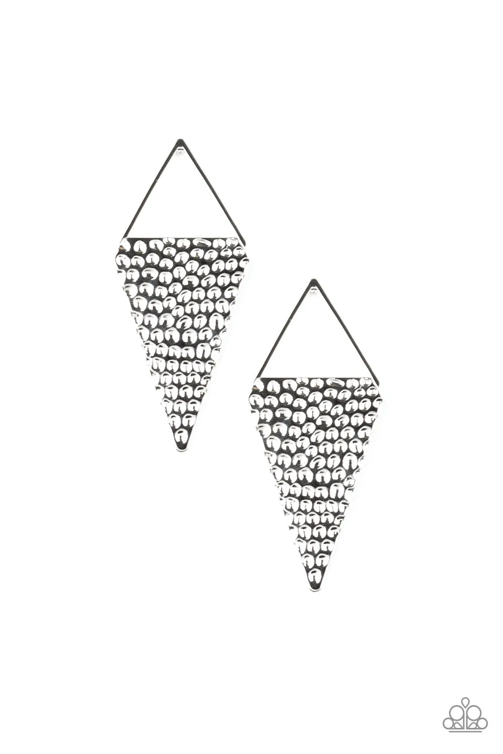 Paparazzi Accessories - Have A Bite - Silver Earrings