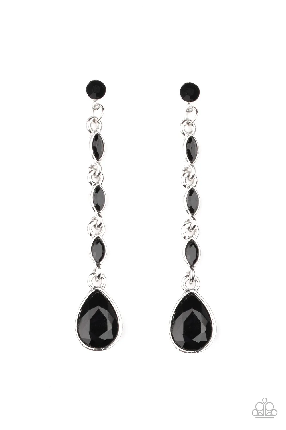 Paparazzi Accessories - Must Love Diamonds - Black Earrings