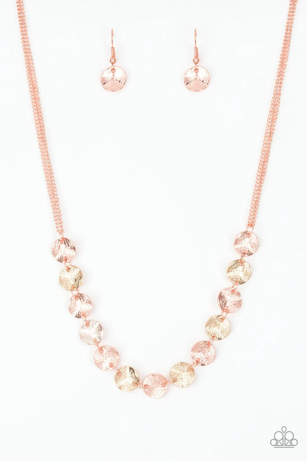 Paparazzi Accessories - Simple Sheen - Copper Necklace