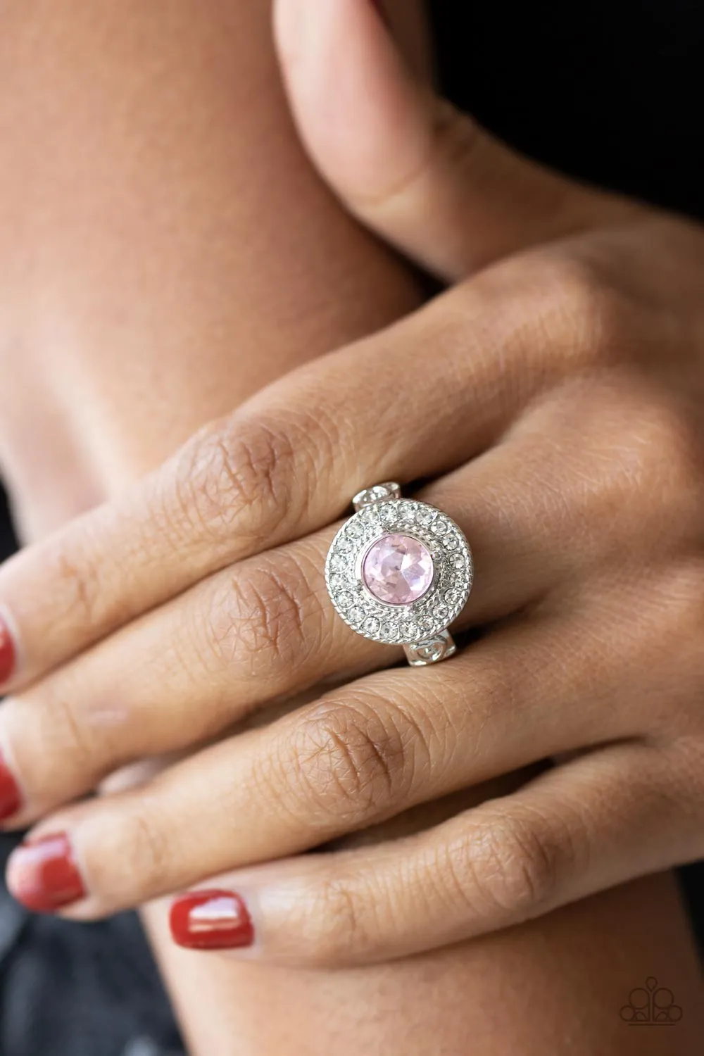 Paparazzi Accessories - Targeted Timelessness - Pink Ring